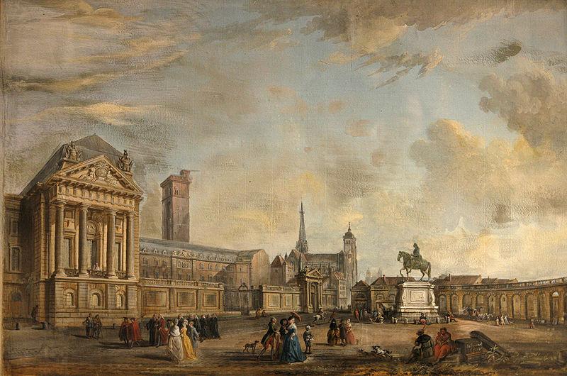 Jean-Baptiste Lallemand Place Royale de Dijon en 1781
